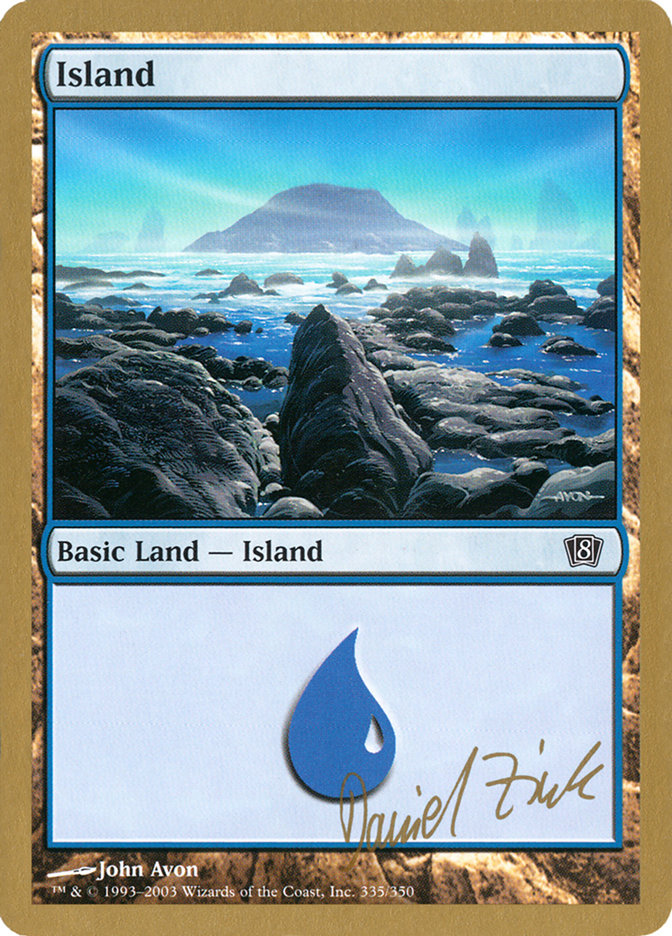 Island (dz335) (Daniel Zink) [World Championship Decks 2003] | Boutique FDB TCG