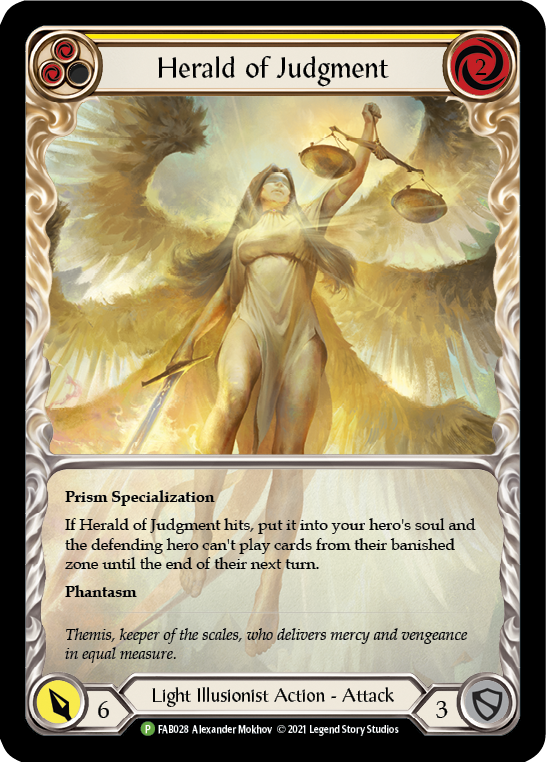 Herald of Judgment [FAB028] (Promo)  Rainbow Foil | Boutique FDB TCG