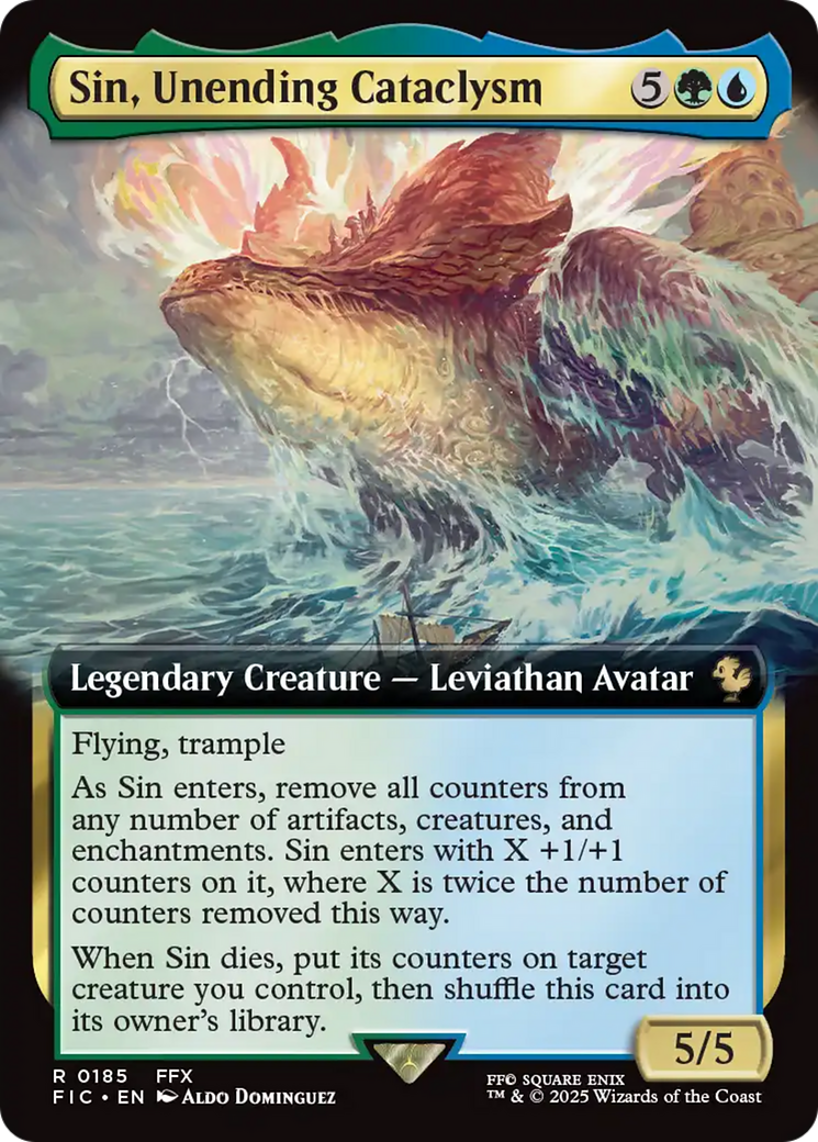 Sin, Unending Cataclysm (Extended Art) [FINAL FANTASY Commander] | Boutique FDB TCG