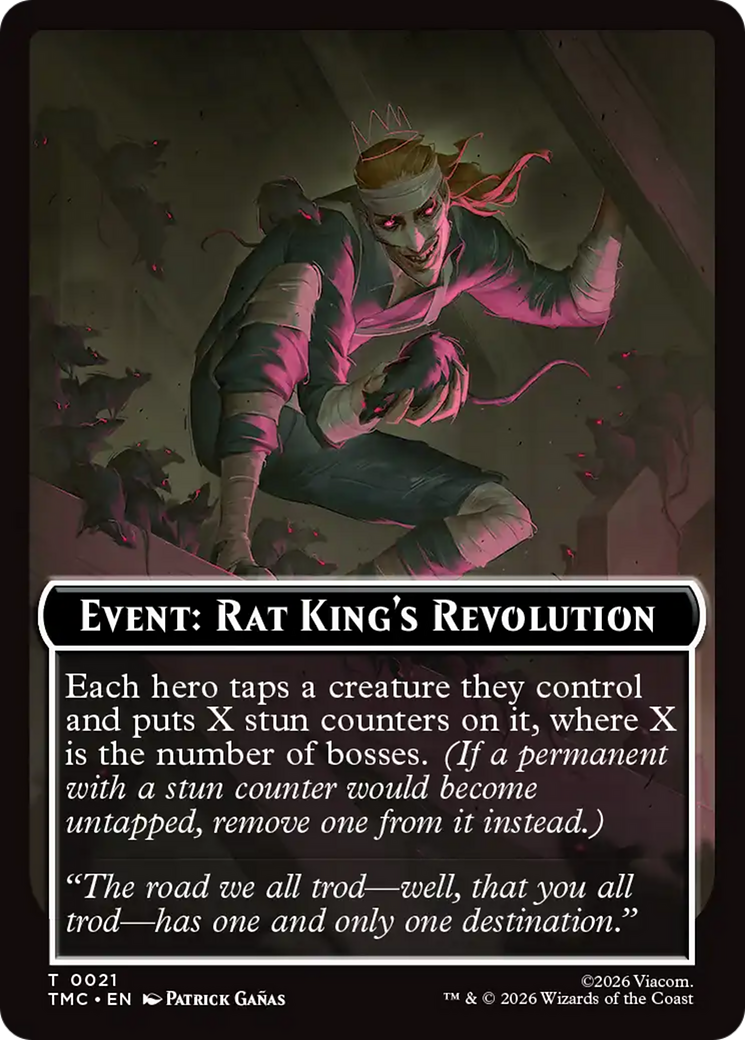 Event: Rat King's Revolution [Teenage Mutant Ninja Turtles Commander Tokens] | Boutique FDB TCG