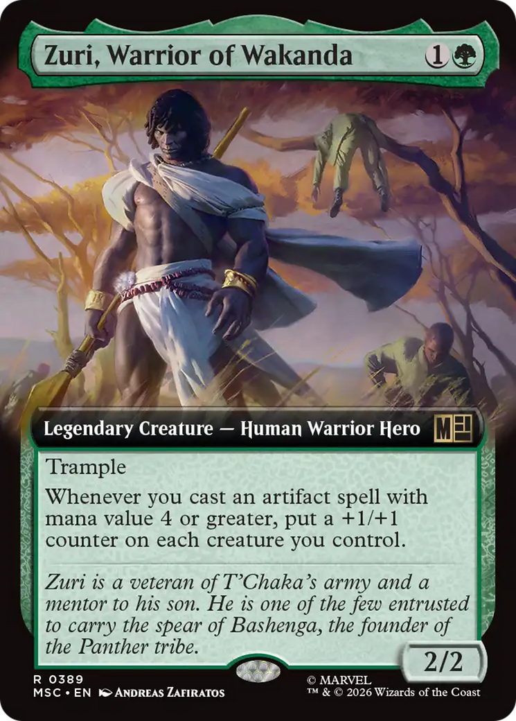 Zuri, Warrior of Wakanda (Extended Art) [Marvel Super Heroes Commander] | Boutique FDB TCG