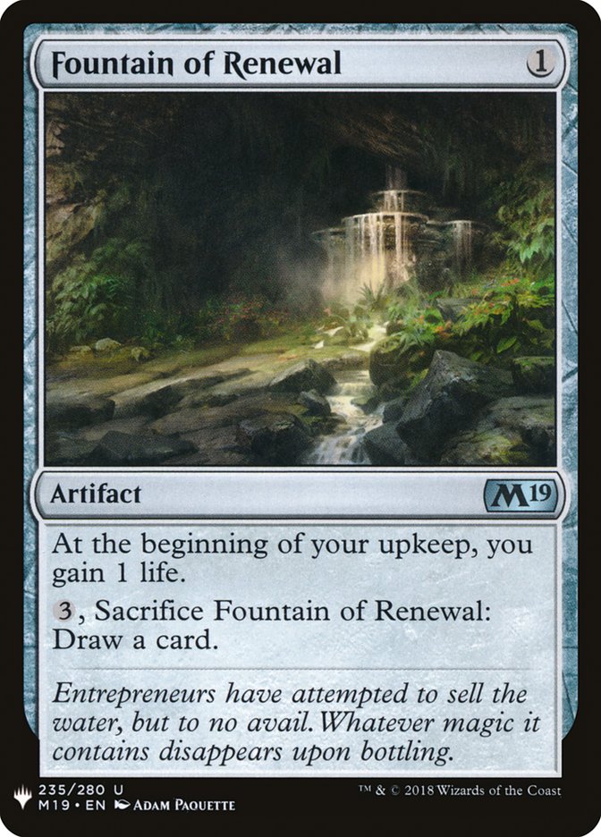 Fountain of Renewal [Mystery Booster] | Boutique FDB TCG