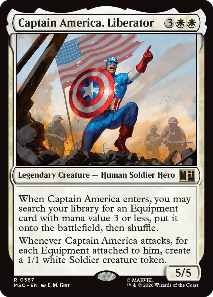 Captain America, Liberator [Marvel Super Heroes Commander] | Boutique FDB TCG