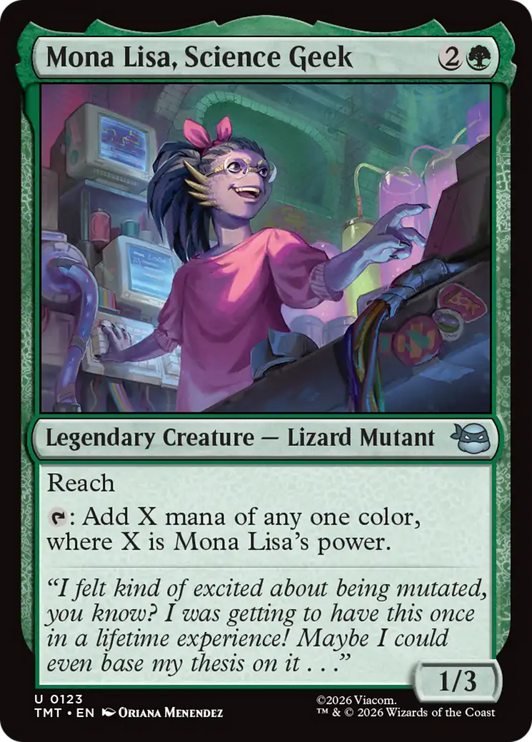 Mona Lisa, Science Geek [Teenage Mutant Ninja Turtles] | Boutique FDB TCG