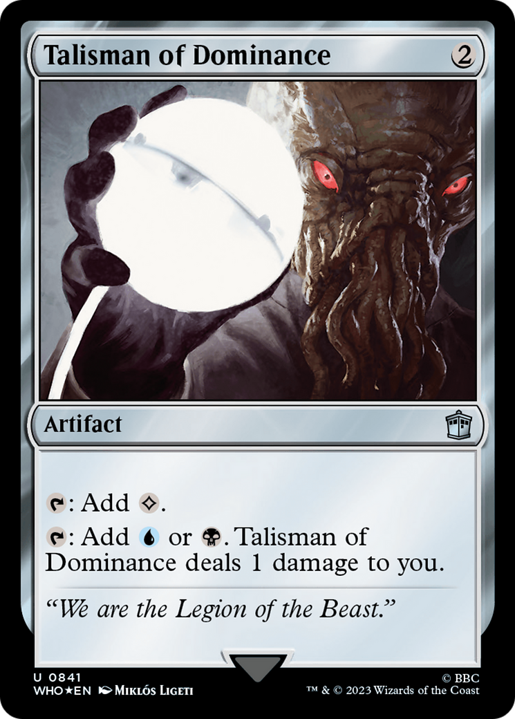 Talisman of Dominance (Surge Foil) [Doctor Who] | Boutique FDB TCG