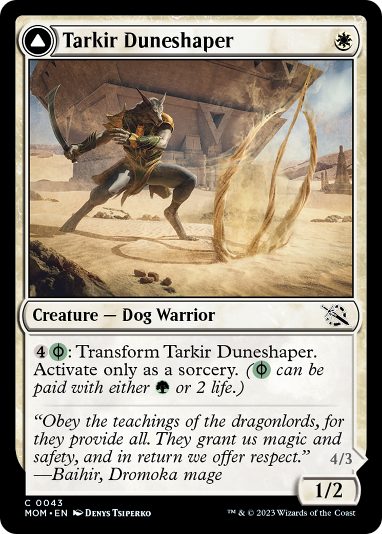 Tarkir Duneshaper // Burnished Dunestomper [March of the Machine] | Boutique FDB TCG