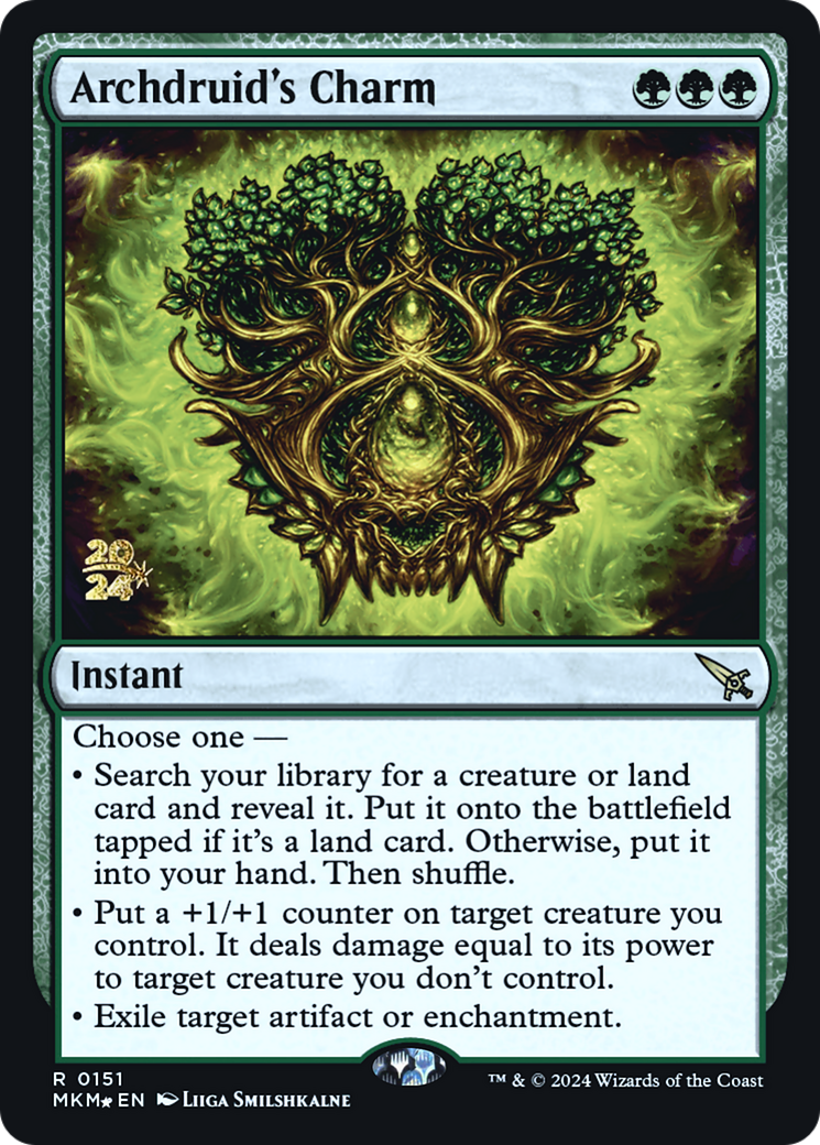 Archdruid's Charm [Murders at Karlov Manor Prerelease Promos] | Boutique FDB TCG