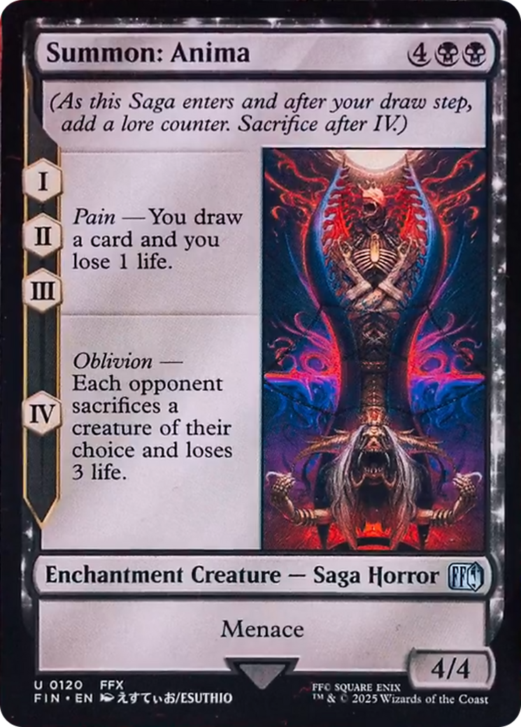 Summon: Anima [FINAL FANTASY] | Boutique FDB TCG