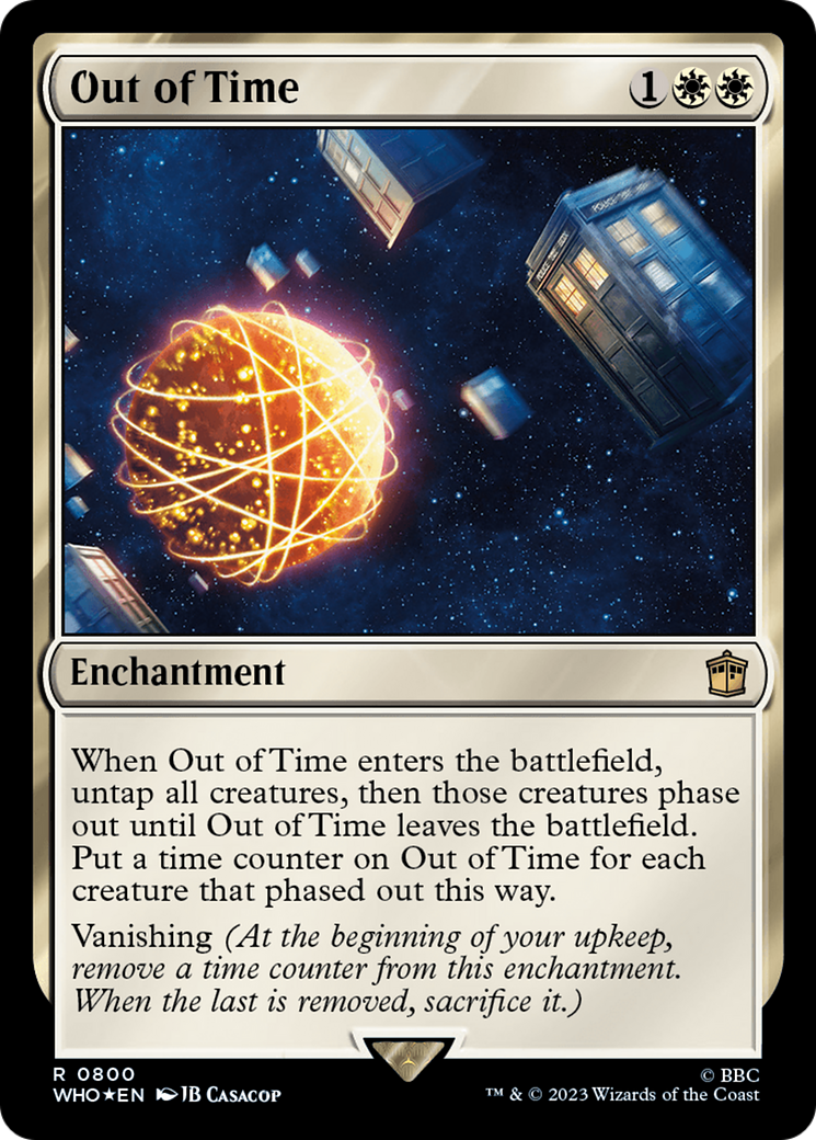 Out of Time (Surge Foil) [Doctor Who] | Boutique FDB TCG