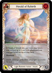 Herald of Rebirth (Yellow) [FAB033] (Promo)  Rainbow Foil | Boutique FDB TCG