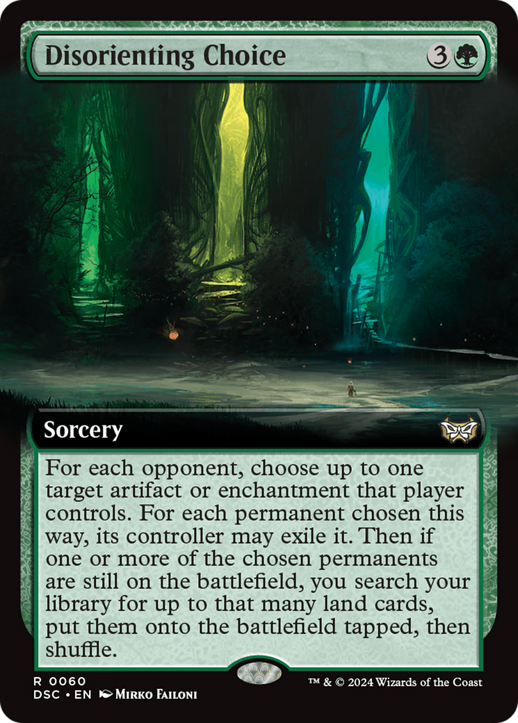 Disorienting Choice (Extended Art) [Duskmourn: House of Horror Commander] | Boutique FDB TCG