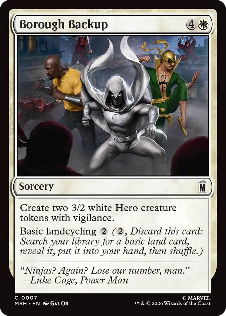 Borough Backup [Marvel Super Heroes] | Boutique FDB TCG