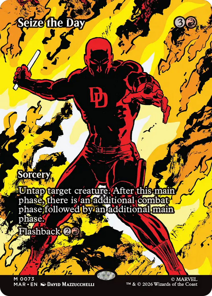 Seize the Day (Borderless) [Marvel Universe: Eternal-Legal] | Boutique FDB TCG