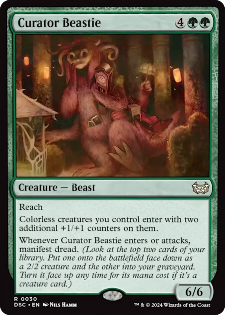 Curator Beastie (Extended Art) [Duskmourn: House of Horror Commander] | Boutique FDB TCG