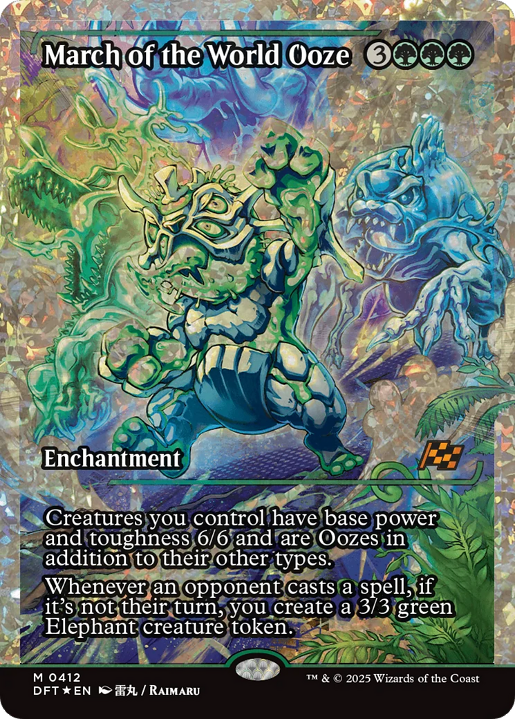 March of the World Ooze (Showcase) (Fracture Foil) [Aetherdrift] | Boutique FDB TCG