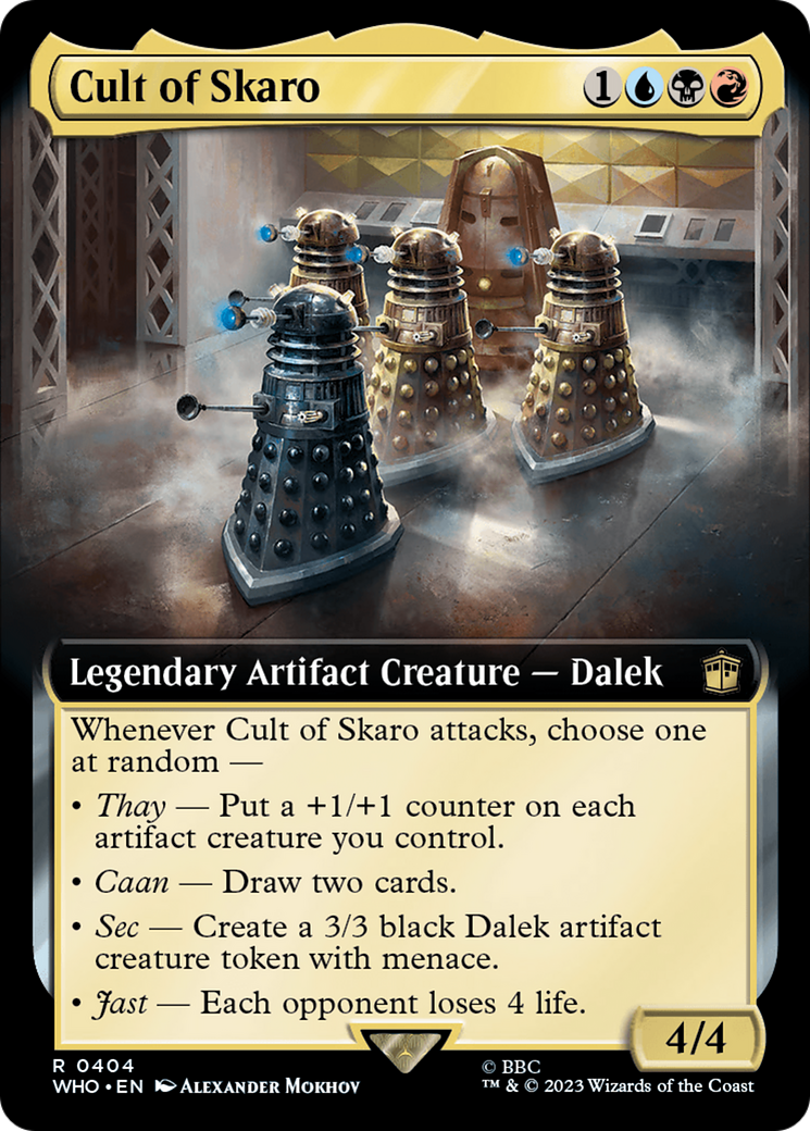 Cult of Skaro (Extended Art) [Doctor Who] | Boutique FDB TCG