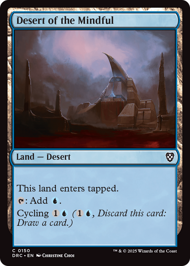 Desert of the Mindful [Aetherdrift Commander] | Boutique FDB TCG