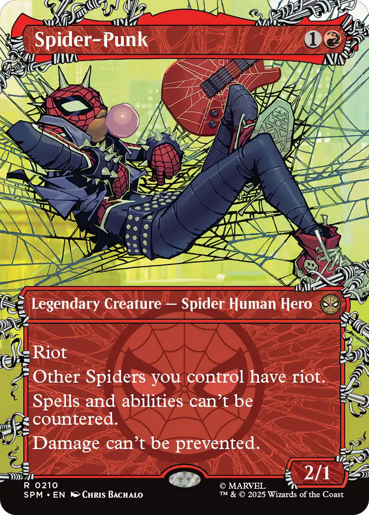 Spider-Punk (0210) (Borderless) [Marvel's Spider-Man] | Boutique FDB TCG