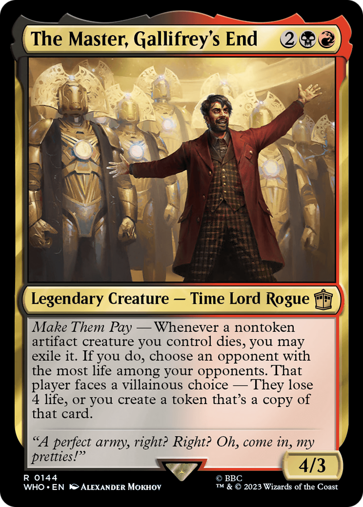 The Master, Gallifrey's End [Doctor Who] | Boutique FDB TCG