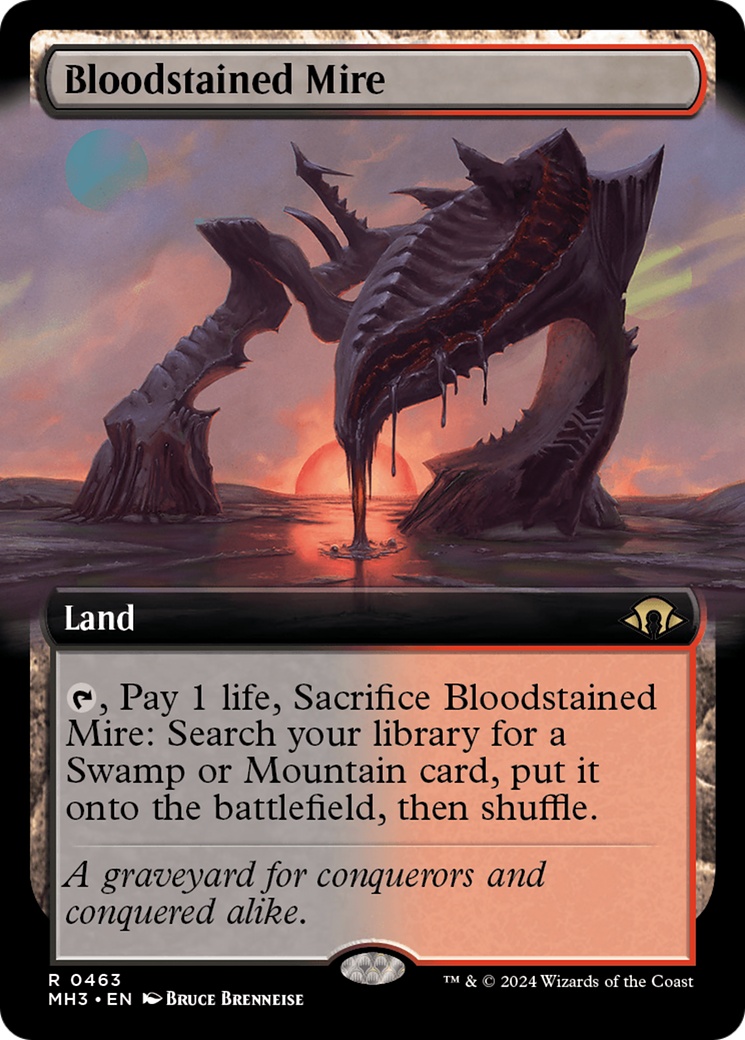 Bloodstained Mire (Extended Art) [Modern Horizons 3] | Boutique FDB TCG