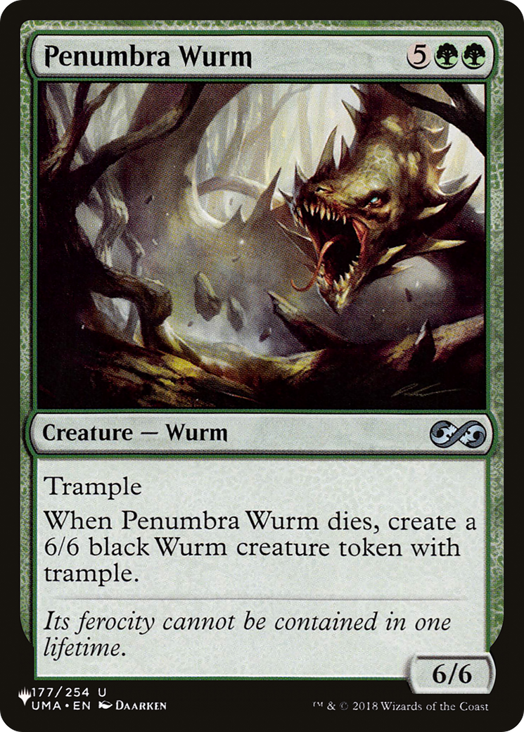 Penumbra Wurm [The List Reprints] | Boutique FDB TCG