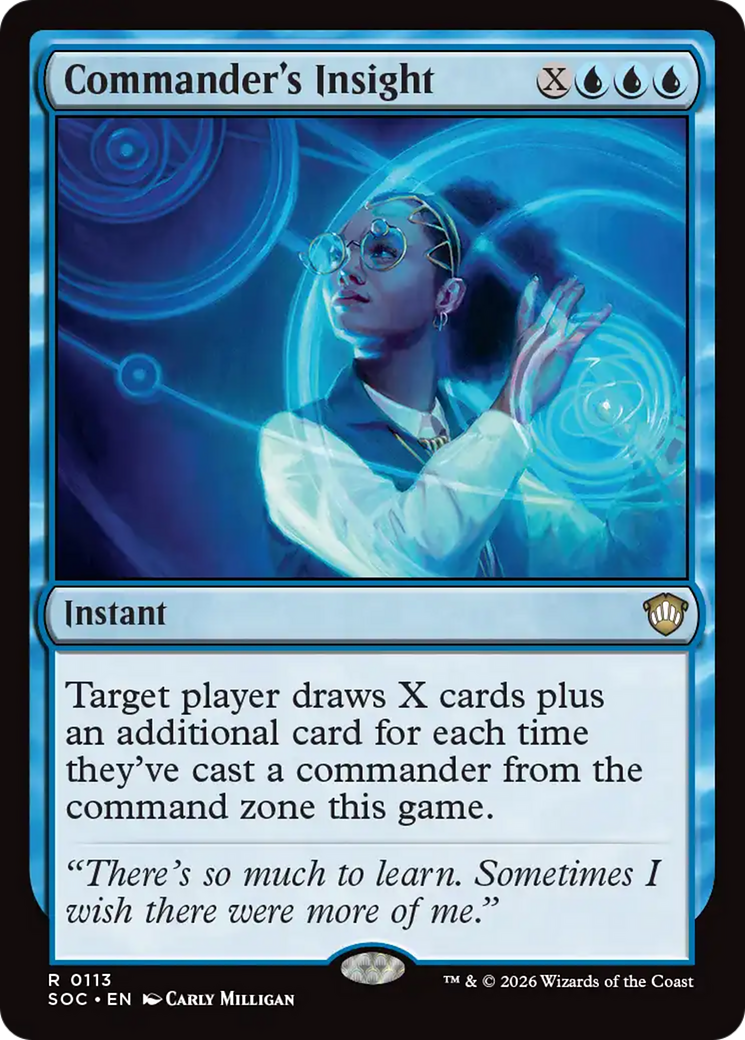 Commander's Insight [Secrets of Strixhaven Commander] | Boutique FDB TCG
