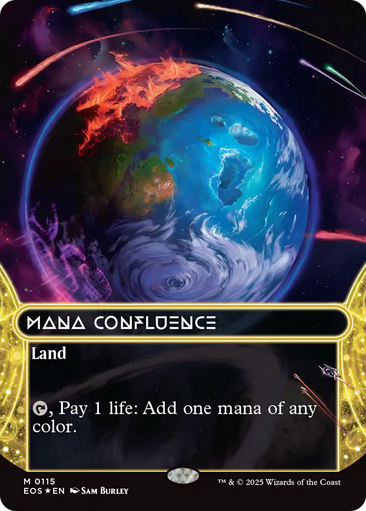 Mana Confluence (0115) (Borderless) (Galaxy Foil) [Edge of Eternities: Stellar Sights] | Boutique FDB TCG
