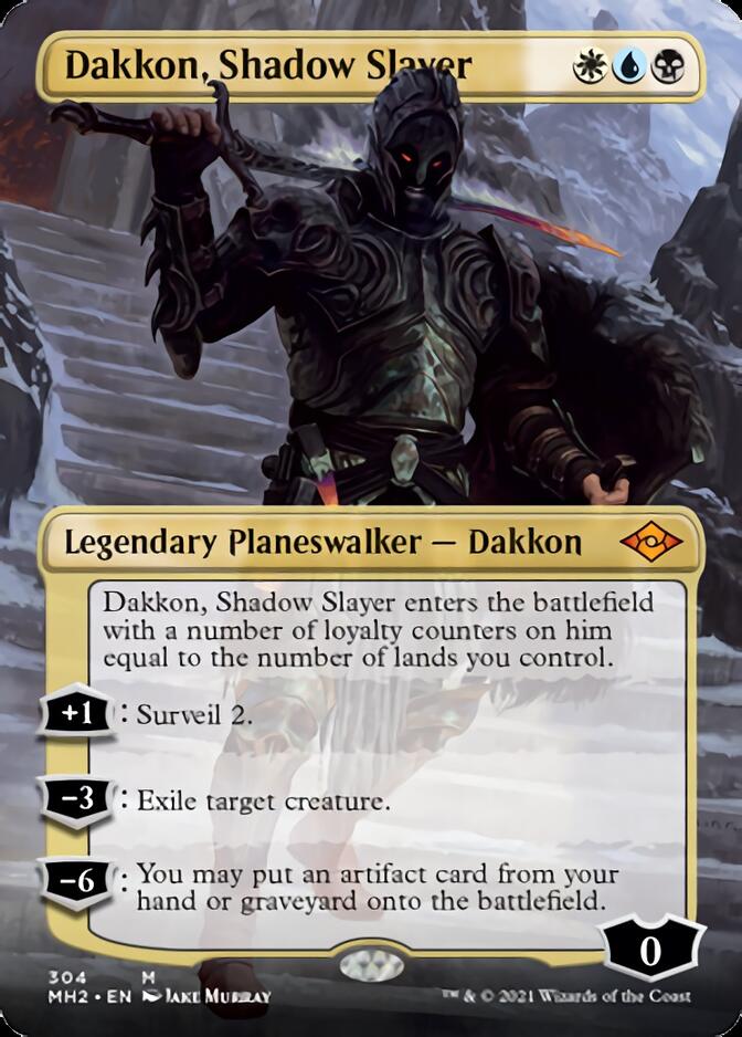 Dakkon, Shadow Slayer (Borderless) [Modern Horizons 2] | Boutique FDB TCG