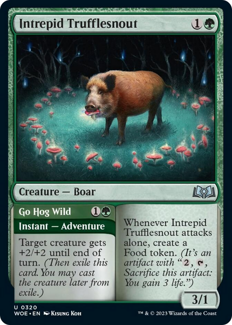 Intrepid Trufflesnout // Go Hog Wild [Wilds of Eldraine] | Boutique FDB TCG