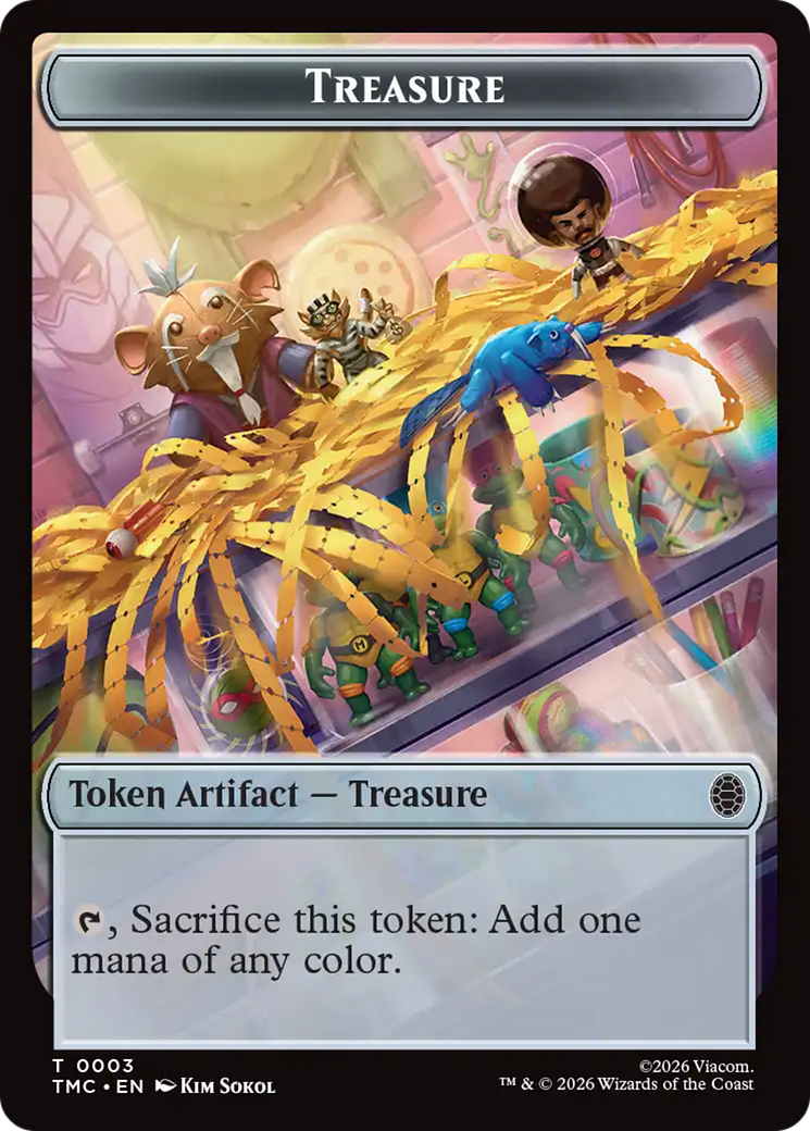 Treasure // Clue Double-Sided Token [Teenage Mutant Ninja Turtles Commander Tokens] | Boutique FDB TCG