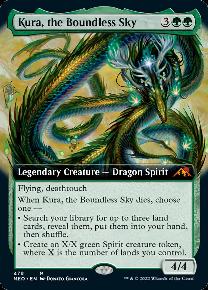 Kura, the Boundless Sky (Extended Art) [Kamigawa: Neon Dynasty] | Boutique FDB TCG