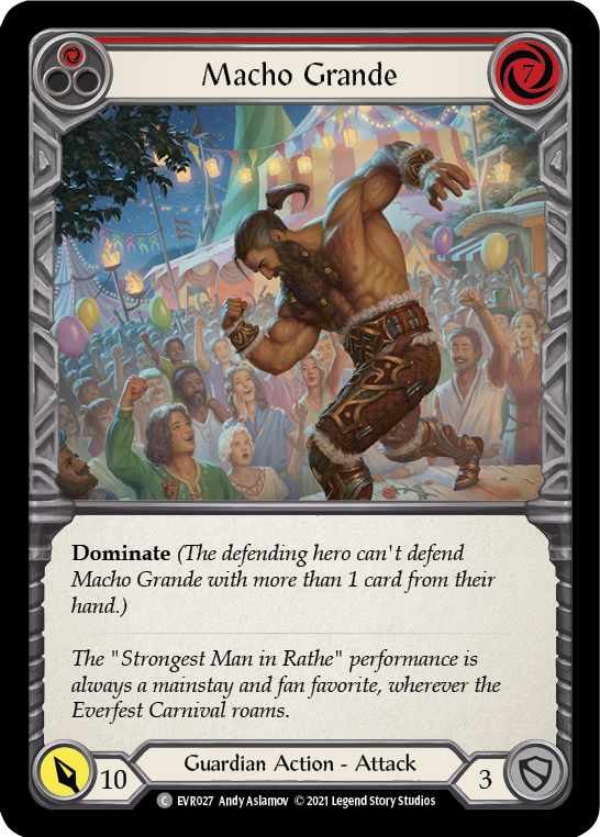 Macho Grande (Red) [EVR027] (Everfest)  1st Edition Rainbow Foil | Boutique FDB TCG