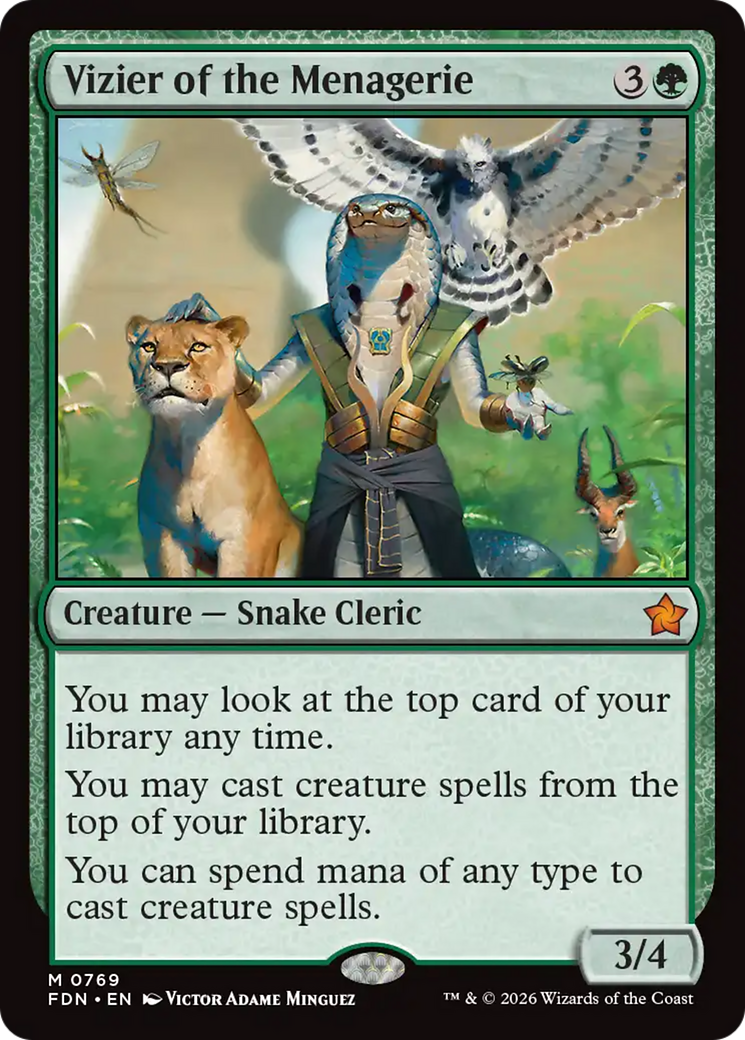 Vizier of the Menagerie (0769) [Foundations] | Boutique FDB TCG