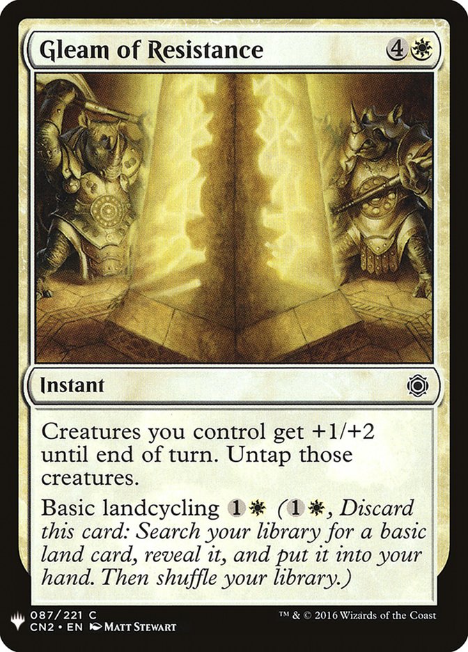Gleam of Resistance [Mystery Booster] | Boutique FDB TCG