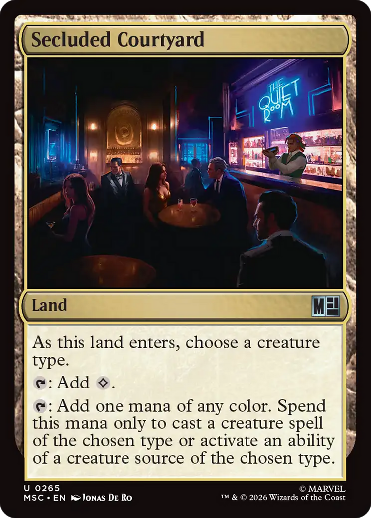 Secluded Courtyard [Marvel Super Heroes Commander] | Boutique FDB TCG