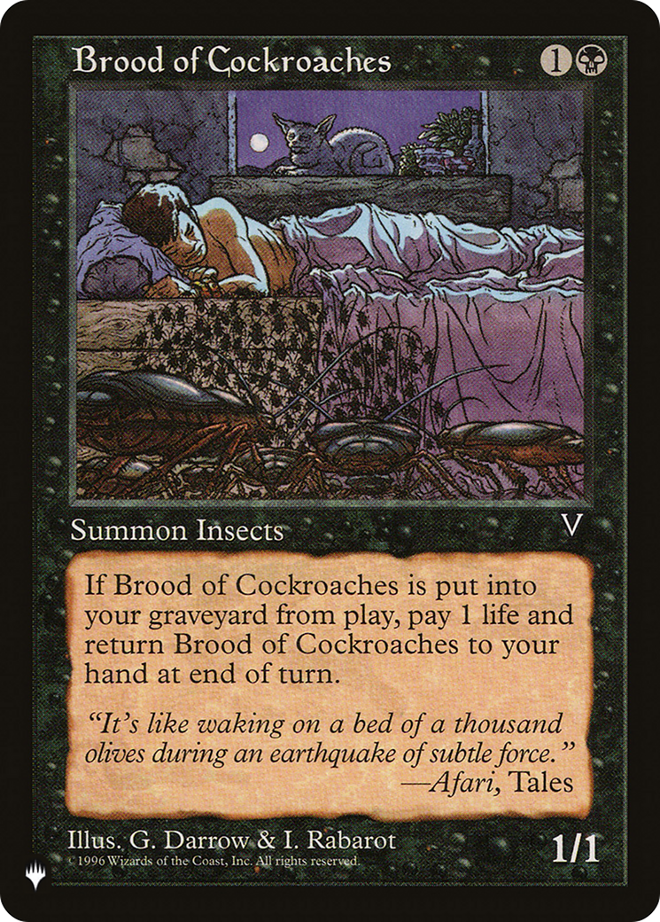 Brood of Cockroaches [The List Reprints] | Boutique FDB TCG