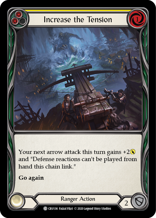 Increase the Tension (Yellow) [CRU136] (Crucible of War)  1st Edition Rainbow Foil | Boutique FDB TCG