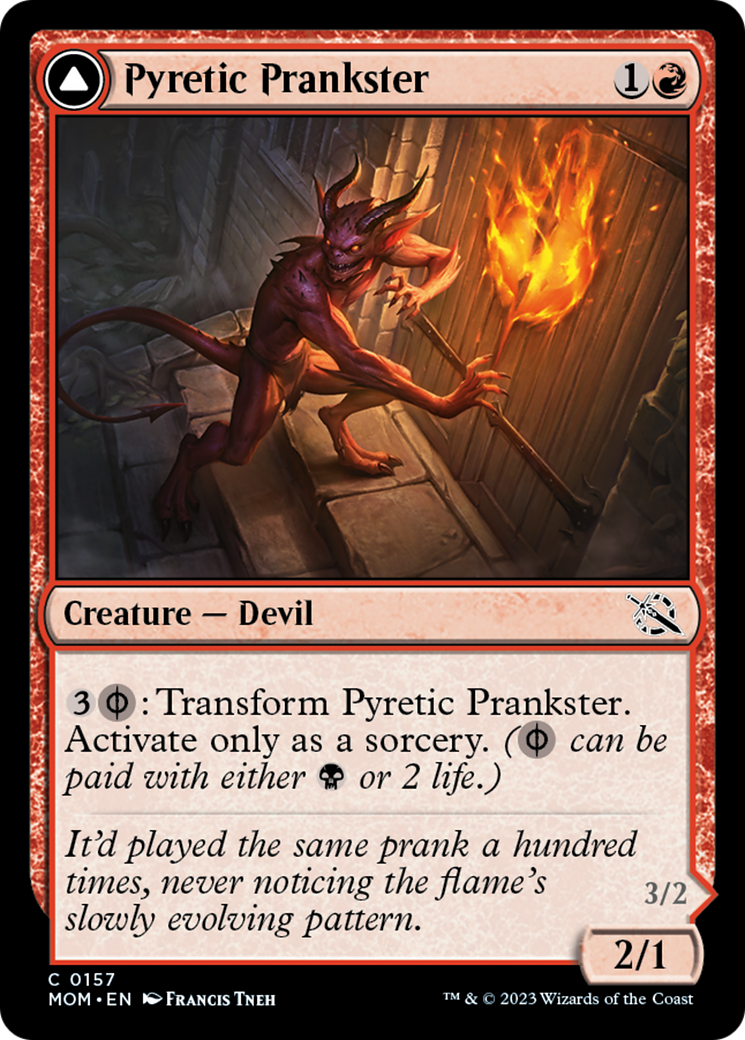 Pyretic Prankster // Glistening Goremonger [March of the Machine] | Boutique FDB TCG