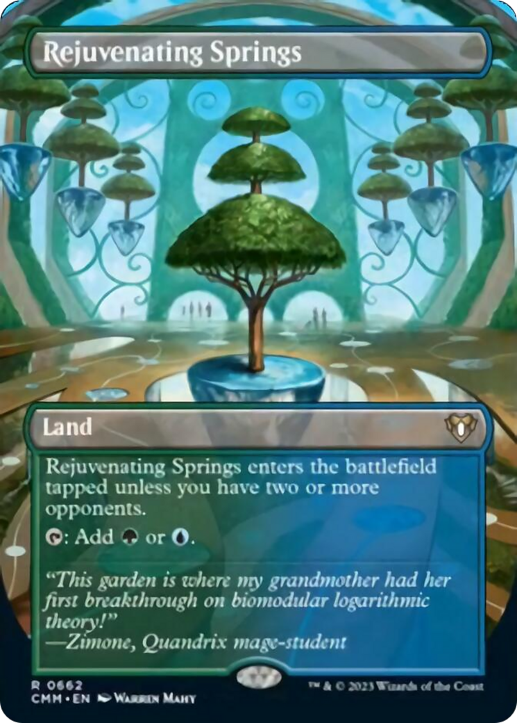 Rejuvenating Springs (Borderless Alternate Art) [Commander Masters] | Boutique FDB TCG