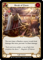 Break of Dawn (Yellow) [DTD101] (Dusk Till Dawn) | Boutique FDB TCG