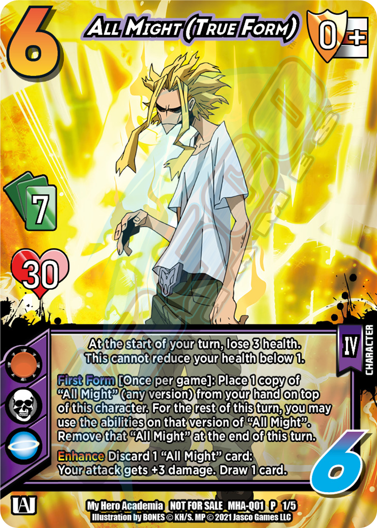 All Might (True Form) [Series 1 Quirk Pack Unlimited] | Boutique FDB TCG