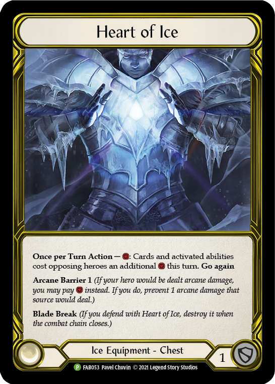 Heart of Ice (Golden) [FAB053] (Promo)  Cold Foil | Boutique FDB TCG