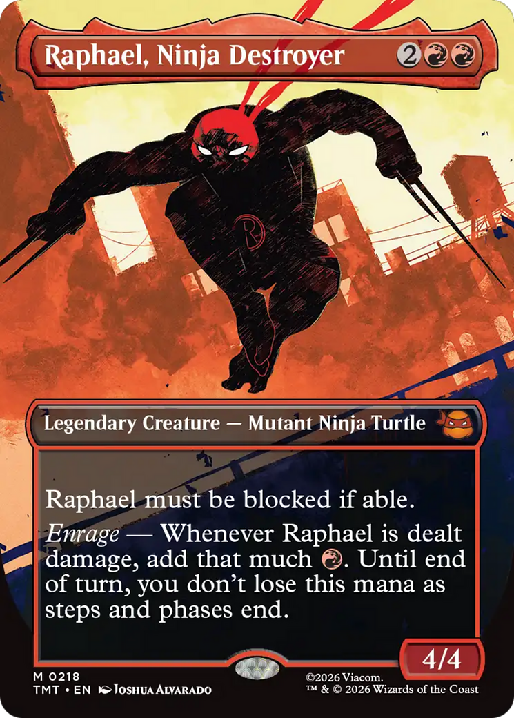 Raphael, Ninja Destroyer (Borderless) [Teenage Mutant Ninja Turtles] | Boutique FDB TCG