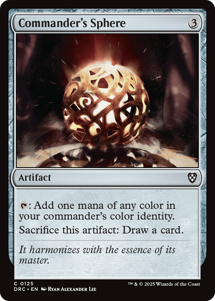 Commander's Sphere [Aetherdrift Commander] | Boutique FDB TCG