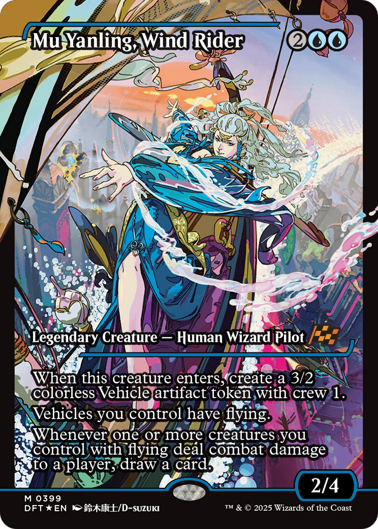 Mu Yanling, Wind Rider (Showcase) [Aetherdrift] | Boutique FDB TCG