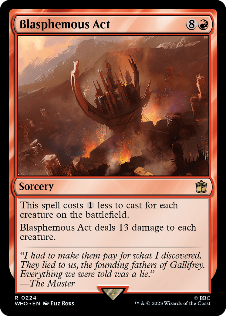 Blasphemous Act [Doctor Who] | Boutique FDB TCG