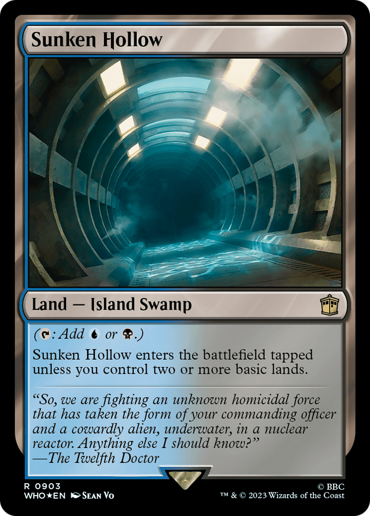 Sunken Hollow (Surge Foil) [Doctor Who] | Boutique FDB TCG