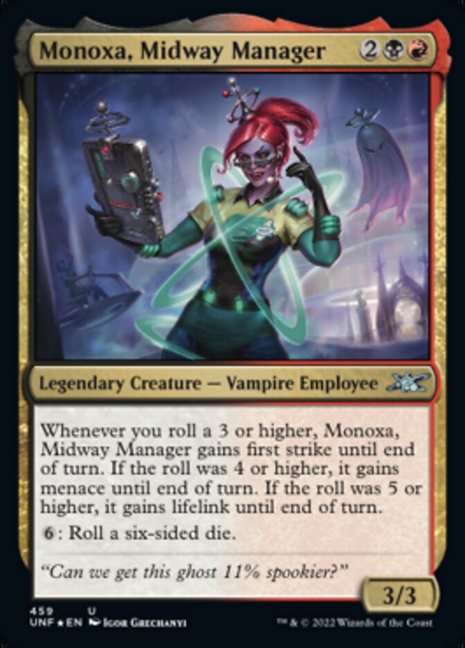 Monoxa, Midway Manager (Galaxy Foil) [Unfinity] | Boutique FDB TCG