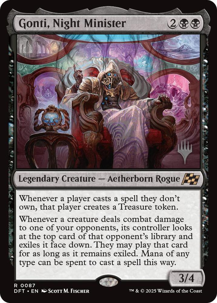 Gonti, Night Minister (Promo Pack) [Aetherdrift Promos] | Boutique FDB TCG