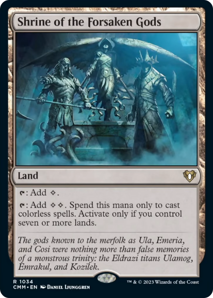 Shrine of the Forsaken Gods [Commander Masters] | Boutique FDB TCG